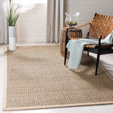 SAFAVIEH Area Rug 8x10 - Natural Fiber Collection - Large - Natural & Beige, Seagrass, Basketweave Pattern (NF114A)