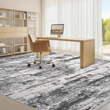 Area Rugs for Living Room: 12x15 Abstract Washable Rug Modern Neutral Large Soft Stain Resistant Non-Slip Backing Machine Table for Bedroom Dining Room Indoor Home Office Carpet - Gold Brown
