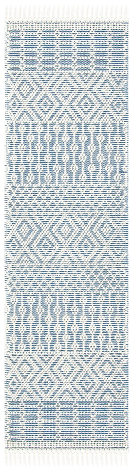 SAFAVIEH Area Rug 8x10 - Natura Collection - Large - Ivory, Handmade Wool, Moroccan Boho Fringe Design, Ideal for Living Room, Bedroom, Dining Space (NAT852B)