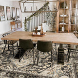 TOPRUUG Washable Oriental Area Rug - 12x15 Rugs for Living Room Soft Carpet for Bedroom Waterproof Floral Distressed Indoor Stain Resistant Non-Shedding Floor Carpets (Green, 12x15)