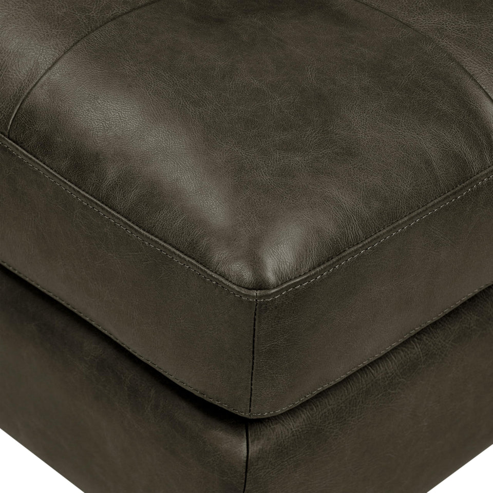 POLY & BARK Napa 72" Apartment Sofa – Italian-Tanned Full-Grain Pure-Aniline or Semi-Aniline Leather, Feather-Down Cushioning, Kiln-Dried Solid Wood Frame, Walnut Legs - Cognac Tan