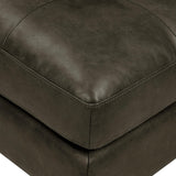 POLY & BARK Napa 72" Apartment Sofa – Italian-Tanned Full-Grain Pure-Aniline or Semi-Aniline Leather, Feather-Down Cushioning, Kiln-Dried Solid Wood Frame, Walnut Legs - Cognac Tan