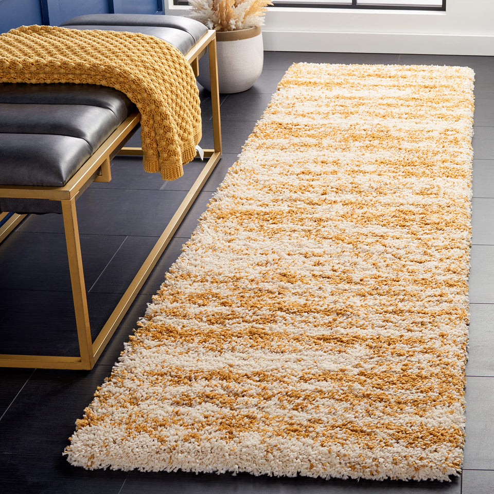 SAFAVIEH Area Rug 8x10 - Hudson Shag Collection - Large - Ivory & Beige, Non-Shedding & Easy Cleaning, Ultra Plush Thick Pile, Ideal for Living Room, Bedroom, Dining Space (SGH206B)
