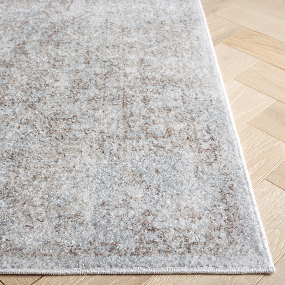 SAFAVIEH Evoke Collection Area Rug - 9' x 12', Ivory & Taupe, Oriental Distressed Design, Non-Shedding & Easy Care, Ideal for High Traffic Areas in Living Room, Bedroom (EVK256E)