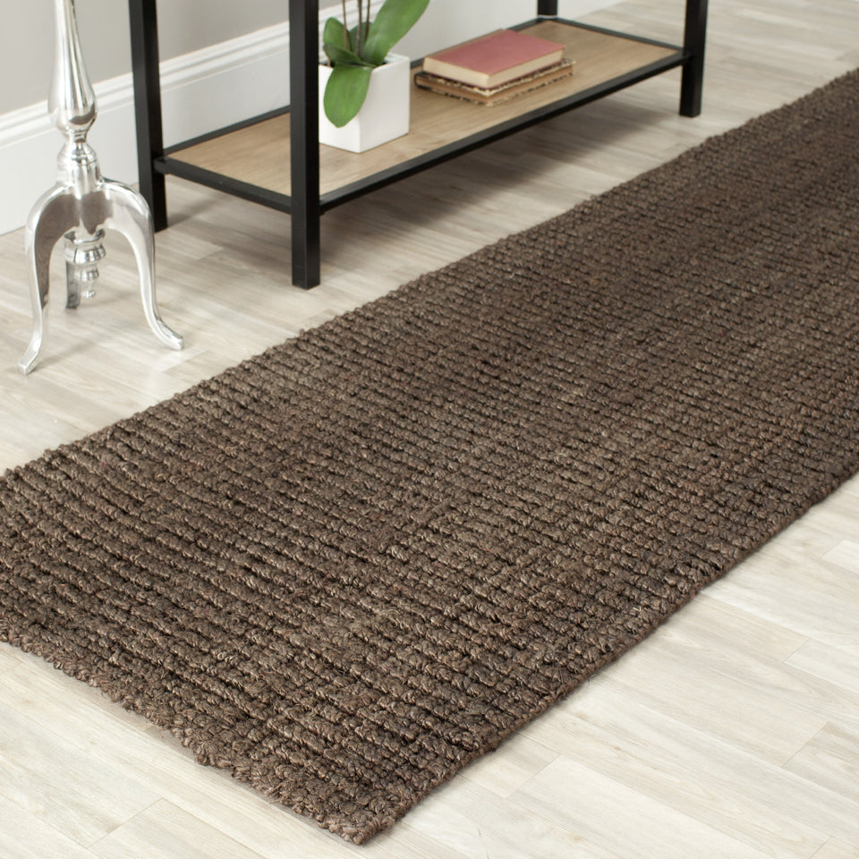 SAFAVIEH Area Rug 9x12 - Natural Fiber Collection - Large - Natural Brown, Handmade Jute, Farmhouse Style, Chunky Textured Thick Pile (NF447A)