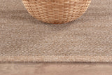 CAMILSON Easy Jute Rug 10x14, Indoor Outdoor Natural Color Fiber Area Rugs for Living Room Patio and Kitchen Rug, Sisal Boho Woven Design, Easy-Cleaning, Washable Outside Carpet Alfombras (10 x 14)