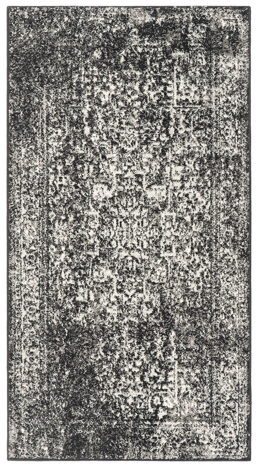 SAFAVIEH Evoke Collection Area Rug - 9' x 12', Ivory & Taupe, Oriental Distressed Design, Non-Shedding & Easy Care, Ideal for High Traffic Areas in Living Room, Bedroom (EVK256E)