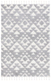 SAFAVIEH Area Rug 8x10 - Moroccan Tassel Shag Collection - Large - Ivory & Brown, Boho Design, Non-Shedding & Easy Cleaning, Plush Pile, Ideal for Living Room, Bedroom, Dining Space (MTS688A)