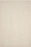 SAFAVIEH Area Rug 8x10 - Natural Fiber Collection - Large - Marble & Beige, Sisal, Woven Design with Border (NF143C)