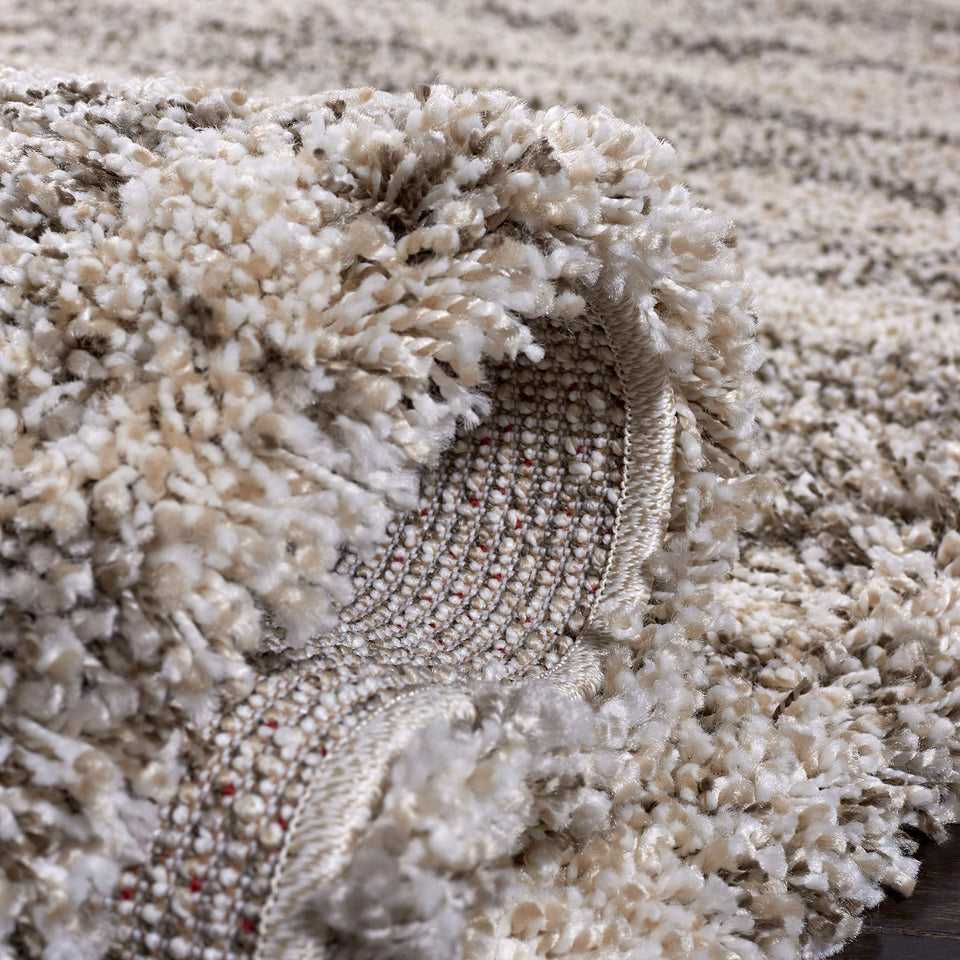 SAFAVIEH Area Rug 8x10 - Hudson Shag Collection - Large - Ivory & Beige, Non-Shedding & Easy Cleaning, Ultra Plush Thick Pile, Ideal for Living Room, Bedroom, Dining Space (SGH206B)