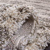 SAFAVIEH Area Rug 8x10 - Hudson Shag Collection - Large - Ivory & Beige, Non-Shedding & Easy Cleaning, Ultra Plush Thick Pile, Ideal for Living Room, Bedroom, Dining Space (SGH206B)