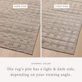 Loloi Amber Lewis Monty Collection MOT-01 Ivory/Taupe 9'-2" x 13', .50" Pile Height, Area Rug