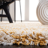 SAFAVIEH Area Rug 8x10 - Hudson Shag Collection - Large - Ivory & Beige, Non-Shedding & Easy Cleaning, Ultra Plush Thick Pile, Ideal for Living Room, Bedroom, Dining Space (SGH206B)