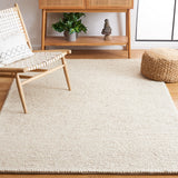 SAFAVIEH Area Rug 8x10 - Natura Collection - Large - Beige & Ivory, Handmade Wool Blend, Textured Design, Ideal for Living Room, Bedroom, Dining Space (NAT425B)