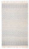 SAFAVIEH Area Rug 8x10 - Natura Collection - Large - Ivory, Handmade Wool, Moroccan Boho Fringe Design, Ideal for Living Room, Bedroom, Dining Space (NAT852B)