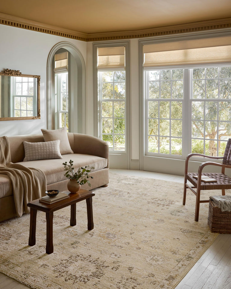 Loloi Magnolia Home by Joanna Gaines Pace Collection PAC-01 Natural/Stone 9'-6" x 12'-3" Area Rug