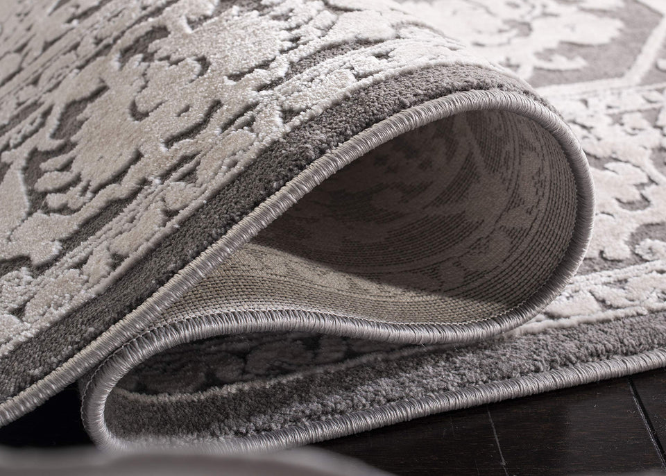 SAFAVIEH Area Rug 9x12 - Reflection Collection - Large - Cream & Ivory, Non-Shedding & Easy Cleaning, Ideal for Living Room, Bedroom, Dining Space (RFT665D)