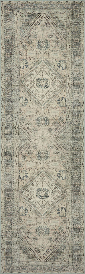 Loloi Magnolia Home by Joanna Gaines Sinclair Collection SIN-01 Pebble/Taupe 8'-6" x 11'-6", .25" Pile Height, Machine Washable, Area Rug