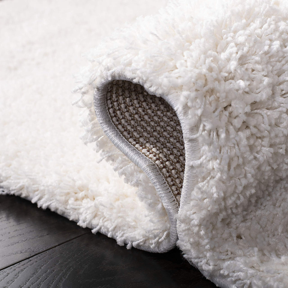 SAFAVIEH Area Rug 8x10 - California Shag Collection - Large - Beige, Non-Shedding & Easy Cleaning, Ultra Plush Thick Pile, Ideal for Living Room, Bedroom, Dining Space (SG151-1313)