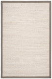 SAFAVIEH Area Rug 8x10 - Natural Fiber Collection - Large - Marble & Beige, Sisal, Woven Design with Border (NF143C)