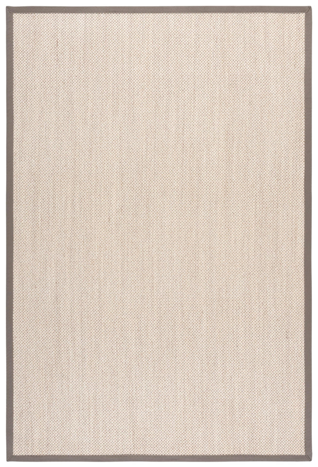 SAFAVIEH Area Rug 8x10 - Natural Fiber Collection - Large - Marble & Beige, Sisal, Woven Design with Border (NF143C)