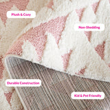 SAFAVIEH Area Rug 8x10 - Moroccan Tassel Shag Collection - Large - Ivory & Brown, Boho Design, Non-Shedding & Easy Cleaning, Plush Pile, Ideal for Living Room, Bedroom, Dining Space (MTS688A)