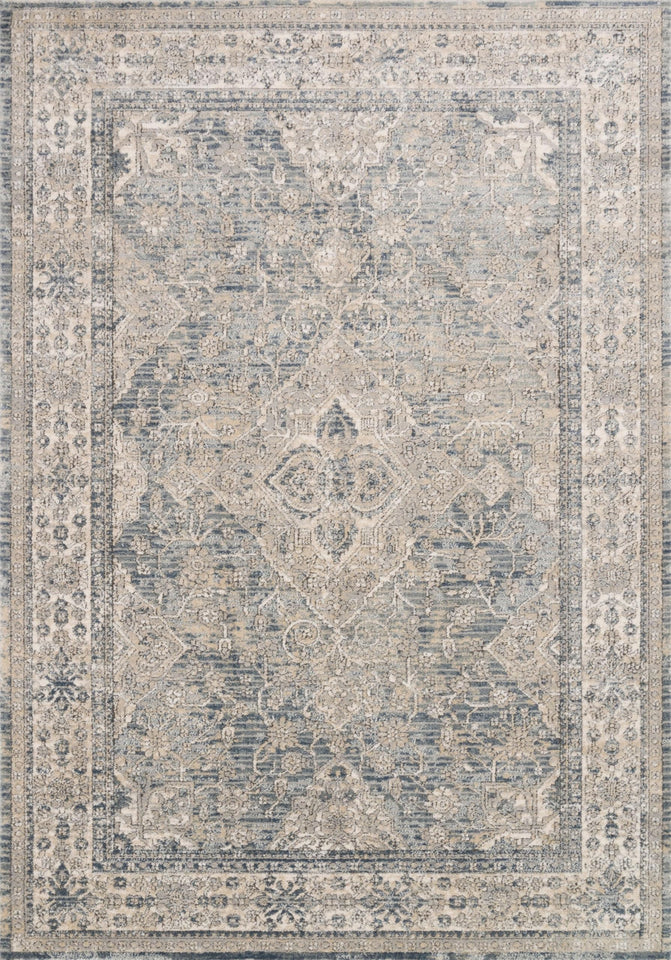 Loloi Teagan Collection TEA-03 Ivory/Sand 9'-9" x 13'-6" Area Rug, Large, Soft Neutral Rug, High-Traffic for Living Room, Bedroom, Home Office, Dining Area