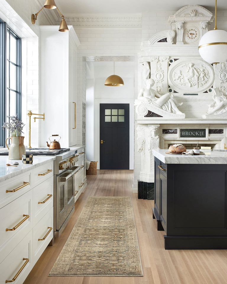 Loloi Margot Collection MAT-01 Antique/Sage 8'-6" x 11'-6" Area Rug, No-Shed Easy Clean Large Patterned Area Rug for Living Room, Bedroom, Dining Area