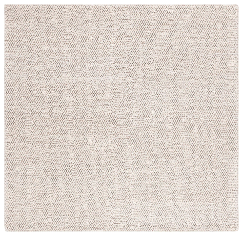 SAFAVIEH Area Rug 8x10 - Natura Collection - Large - Beige & Ivory, Handmade Wool Blend, Textured Design, Ideal for Living Room, Bedroom, Dining Space (NAT425B)
