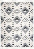 SAFAVIEH Area Rug 8x10 - Moroccan Tassel Shag Collection - Large - Ivory & Brown, Boho Design, Non-Shedding & Easy Cleaning, Plush Pile, Ideal for Living Room, Bedroom, Dining Space (MTS688A)