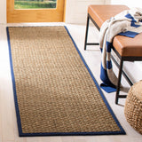 SAFAVIEH Area Rug 8x10 - Natural Fiber Collection - Large - Natural & Beige, Seagrass, Basketweave Pattern (NF114A)