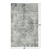 Neutral Living Room Rug - 10x14 Farmhouse Beige Brown Large Area Rug for Dining Room, Bedroom, Low Pile Lightweight Washable