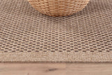 CAMILSON Easy Jute Rug 10x14, Indoor Outdoor Natural Color Fiber Area Rugs for Living Room Patio and Kitchen Rug, Sisal Boho Woven Design, Easy-Cleaning, Washable Outside Carpet Alfombras (10 x 14)