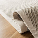SAFAVIEH Area Rug 8x10 - Natural Fiber Collection - Large - Marble & Beige, Sisal, Woven Design with Border (NF143C)