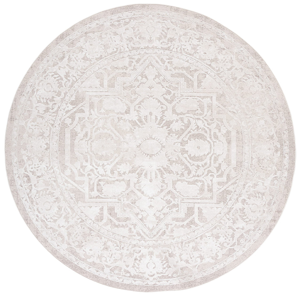 SAFAVIEH Area Rug 9x12 - Reflection Collection - Large - Cream & Ivory, Non-Shedding & Easy Cleaning, Ideal for Living Room, Bedroom, Dining Space (RFT665D)