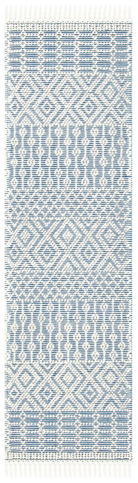 SAFAVIEH Area Rug 8x10 - Natura Collection - Large - Ivory, Handmade Wool, Moroccan Boho Fringe Design, Ideal for Living Room, Bedroom, Dining Space (NAT852B)