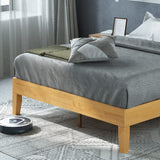 ZINUS Vivek Deluxe Wood Platform Bed Frame with Headboard, Wood Slat Support, No Box Spring Needed, Easy Assembly, Queen