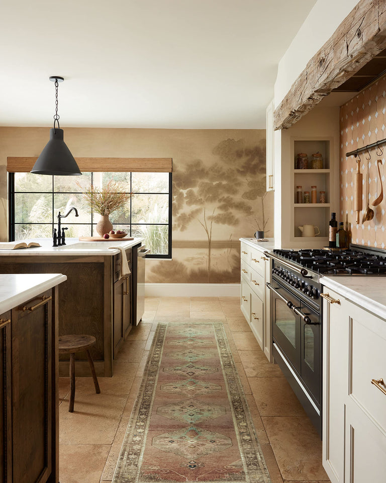 Loloi Magnolia Home by Joanna Gaines Sinclair Collection SIN-01 Pebble/Taupe 8'-6" x 11'-6", .25" Pile Height, Machine Washable, Area Rug