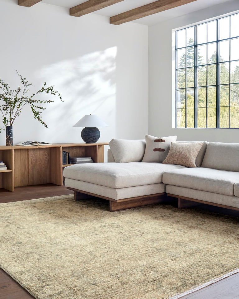 Livabliss x Galey Alix Fetscher V Vintage Damask Area Rug, 7'10" x 10' (8' x 10'), Dusy Sage