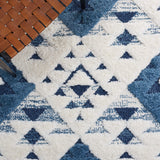 SAFAVIEH Area Rug 8x10 - Moroccan Tassel Shag Collection - Large - Ivory & Brown, Boho Design, Non-Shedding & Easy Cleaning, Plush Pile, Ideal for Living Room, Bedroom, Dining Space (MTS688A)