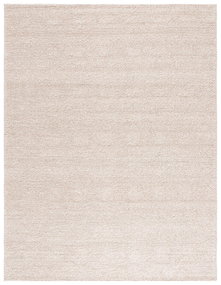 SAFAVIEH Area Rug 8x10 - Natura Collection - Large - Beige & Ivory, Handmade Wool Blend, Textured Design, Ideal for Living Room, Bedroom, Dining Space (NAT425B)