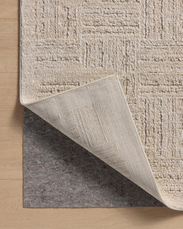 Loloi Amber Lewis Monty Collection MOT-01 Ivory/Taupe 9'-2" x 13', .50" Pile Height, Area Rug