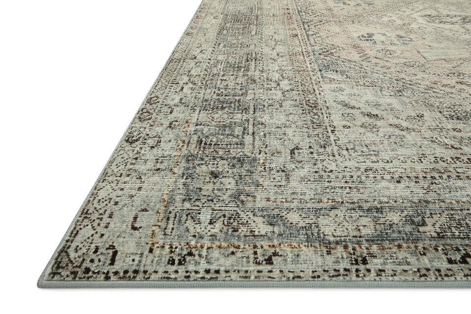 Loloi Magnolia Home by Joanna Gaines Sinclair Collection SIN-01 Pebble/Taupe 8'-6" x 11'-6", .25" Pile Height, Machine Washable, Area Rug
