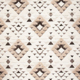 SAFAVIEH Area Rug 8x10 - Moroccan Tassel Shag Collection - Large - Ivory & Brown, Boho Design, Non-Shedding & Easy Cleaning, Plush Pile, Ideal for Living Room, Bedroom, Dining Space (MTS688A)