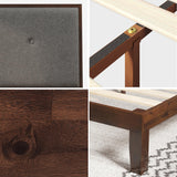 Zinus 12 Inch Solid Wood Platform Bed with Headboard/No Box Spring Needed/Wood Slat Support/Rustic Pine Finish, Queen