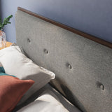 Zinus 12 Inch Solid Wood Platform Bed with Headboard/No Box Spring Needed/Wood Slat Support/Rustic Pine Finish, Queen