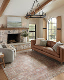 Loloi Magnolia Home by Joanna Gaines Millie Collection MIE-02 Sky/Gold 7'-10" x 10', .25" Pile Height, Area Rug