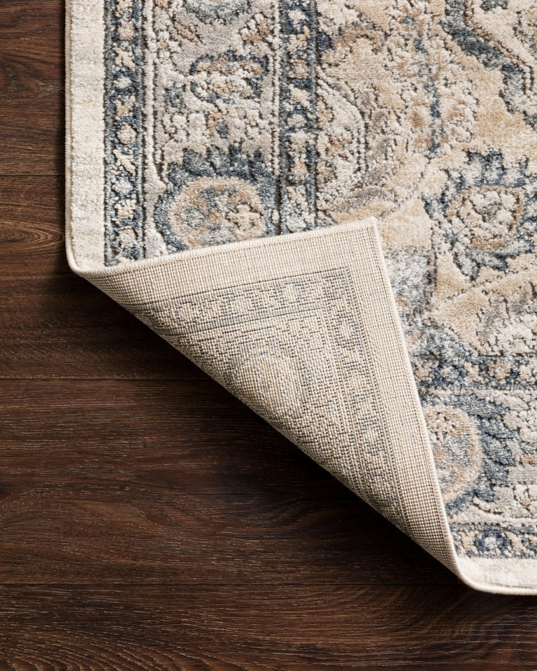 Loloi Teagan Collection TEA-03 Ivory/Sand 9'-9" x 13'-6" Area Rug, Large, Soft Neutral Rug, High-Traffic for Living Room, Bedroom, Home Office, Dining Area