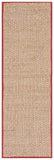 SAFAVIEH Area Rug 8x10 - Natural Fiber Collection - Large - Natural & Beige, Seagrass, Basketweave Pattern (NF114A)