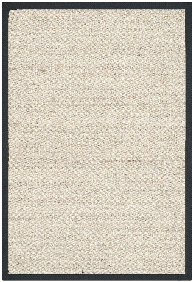 SAFAVIEH Area Rug 8x10 - Natural Fiber Collection - Large - Marble & Beige, Sisal, Woven Design with Border (NF143C)